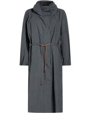 Moorer Overcoat & Trench Coat Cotton, Linen - Gray