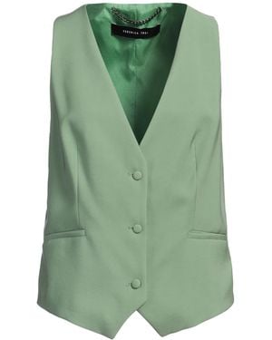 FEDERICA TOSI Tailored Vest Viscose, Polyester - Green