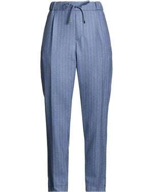 Berwich Pants Virgin Wool, Cashmere - Blue