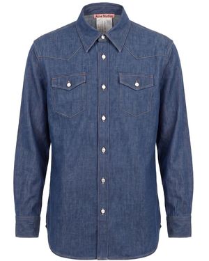 Acne Studios Denim Outerwear Cotton - Blue