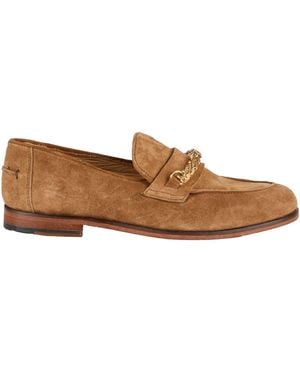 JP/DAVID Camel Loafers Leather - Brown