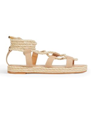 Paula Torres Espadrilles Leather, Textile Fibers - Natural