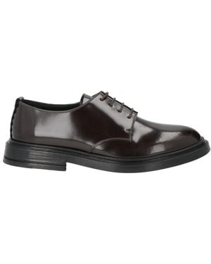 THE ANTIPODE Dark Lace-Up Shoes Leather - Black