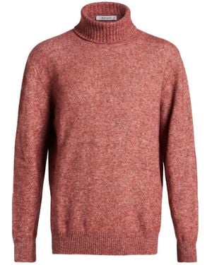 Kangra Garnet Turtleneck Cotton, Alpaca Wool, Polyamide, Wool, Elastane - Red