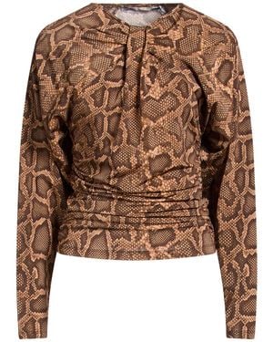 SIMONA CORSELLINI Light Top Viscose, Elastane - Brown