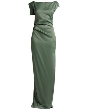 Del Core Maxi Dress Viscose, Virgin Wool - Green