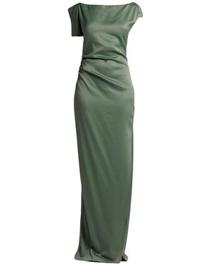 Del Core Maxi Dress Viscose, Virgin Wool - Green