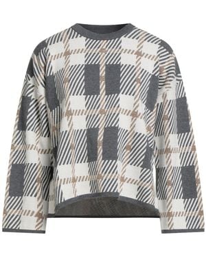 MATEHA Sweater Viscose, Polyester, Metallic Polyester, Polyamide - Gray