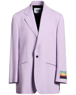 MSGM Blazer Viscose, Polyester, Elastane - Purple
