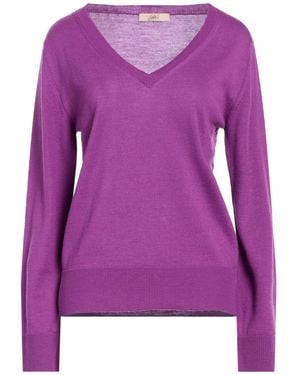 Carla G Jumper Wool, Acrylic - Purple
