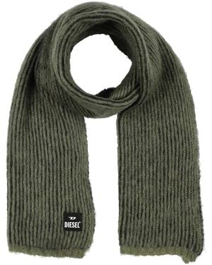 DIESEL Military Scarf Mohair Wool, Nylon, Wool - Green