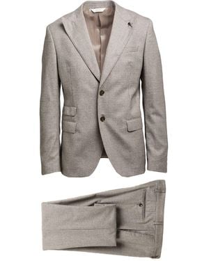 Paoloni Suit Virgin Wool, Elastane - Gray