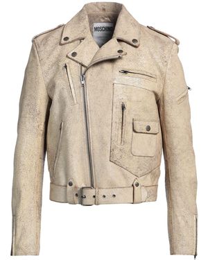 Moschino Couture Sand Jacket Goat Skin - Natural