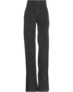 .., merci italia Charcoal Pants Cotton, Elastane - Gray