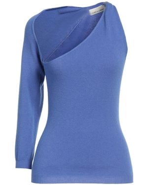 CARTA LIBERA Top Viscose, Polyester, Polyamide - Blue
