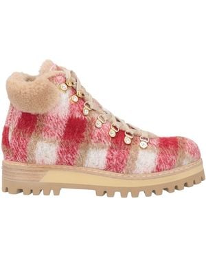 Le Silla Ankle Boots Textile Fibers - Pink