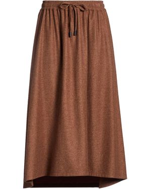 Fedeli Midi Skirt Cashmere - Brown
