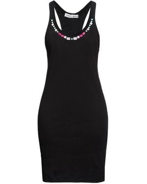 Frankie Morello Mini Dress Cotton, Elastane - Black