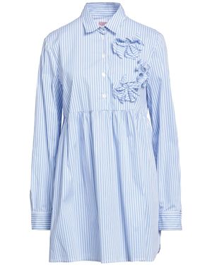 PHILO MODA Mini Dress Cotton - Blue