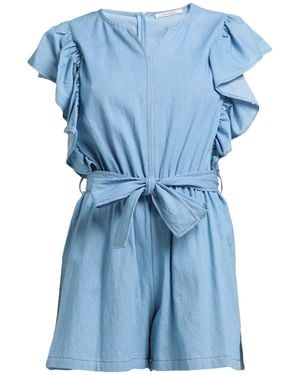 White Wise Jumpsuit Cotton - Blue