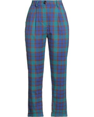 Rebel Queen Pants Polyester, Viscose, Elastane - Blue