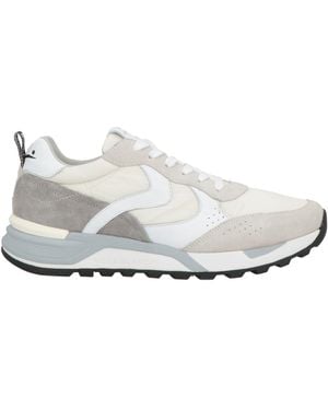 Voile Blanche Sneakers Leather, Textile Fibers - White