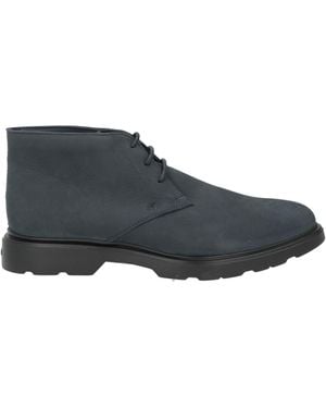 Hogan Ankle Boots Leather - Blue