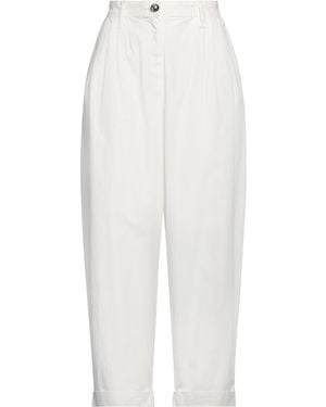 Pinko Trousers Cotton - White