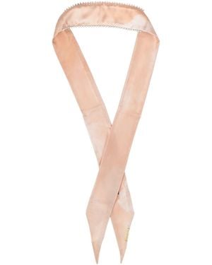 LES INCONNUS Blush Scarf Silk - White