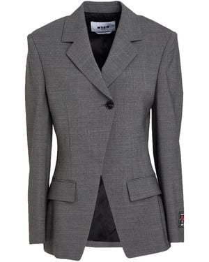 MSGM Blazer Virgin Wool, Elastane - Black