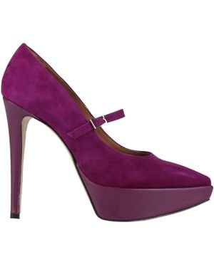 Ovyè Pumps Leather - Purple