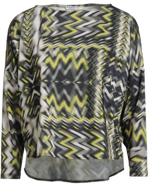 Biancoghiaccio Top Polyester, Elastane - Gray
