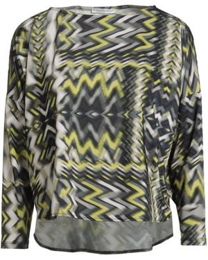 Biancoghiaccio Top Polyester, Elastane - Gray