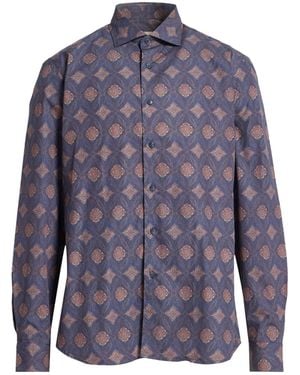 BRANCACCIO Shirt Cotton - Blue