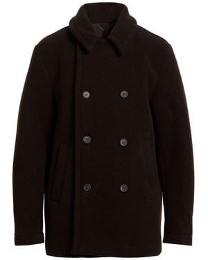 Yuko Dark Coat Acrylic, Virgin Wool, Polyester - Black