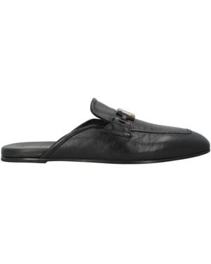 Giovanni Conti Mules & Clogs Goat Skin - Black