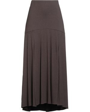 Caractere Maxi Skirt Viscose, Wool, Elastane - Brown