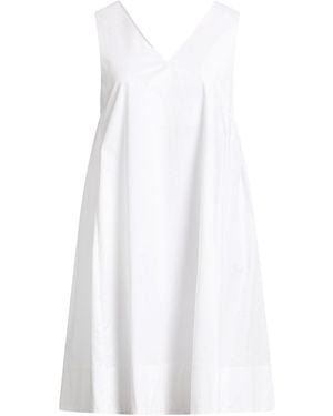 Peserico Easy Mini Dress Cotton, Elastane - White