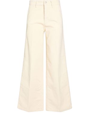 People Ivory Pants Cotton, Elastane - Natural