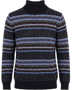 Kiton Turtleneck Cashmere - Blue