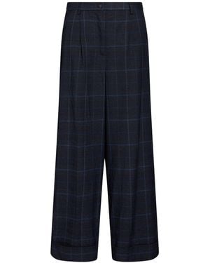 .., merci italia Midnight Pants Polyester, Viscose, Elastane - Blue