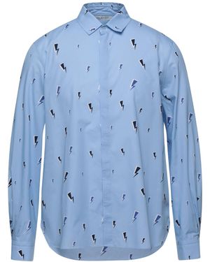 Neil Barrett Shirt Cotton - Blue