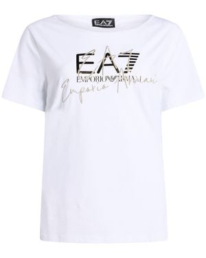 EA7 T-Shirt Cotton, Elastane - White