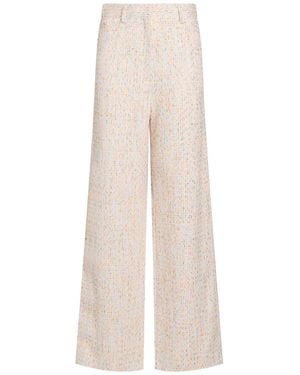 MSGM Pants Polyester - White