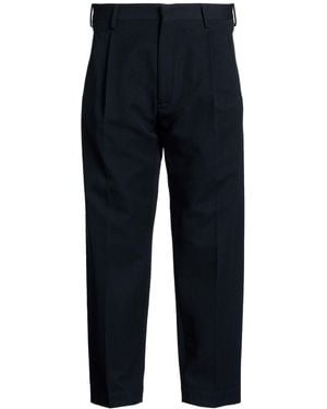 Incotex Midnight Trousers Virgin Wool, Cotton - Blue
