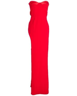Monot Maxi Dress Polyester - Red