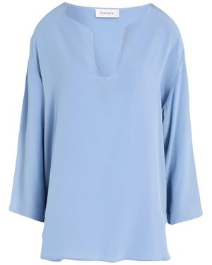Kangra Top Silk - Blue
