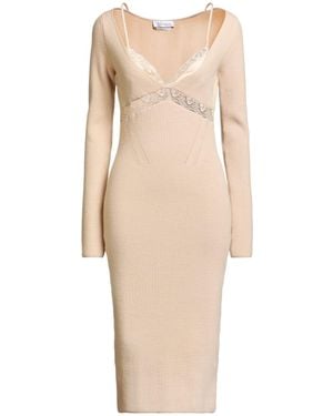 Blumarine Midi Dress Polyamide, Acrylic, Wool, Polyester - Natural
