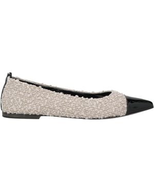 Kennel & Schmenger Light Ballet Flats Textile Fibers - Gray