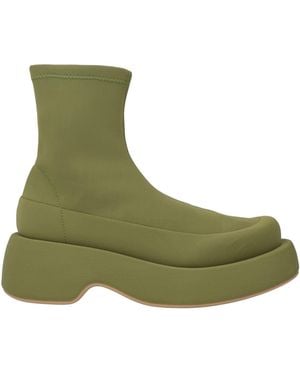 Paloma Barceló Ankle Boots Textile Fibers - Green